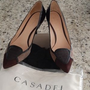 Casadei Pellame Camoscio Fondente Pumps